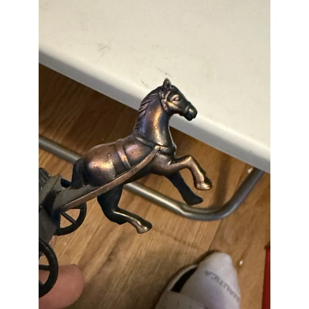 *Vintage* Horse and Carriage Die Cast Metal Collectible Pencil Sharpener